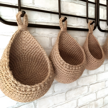 Bora Boho Hangmand - Handgeweven Jute, Duurzaam Design 3