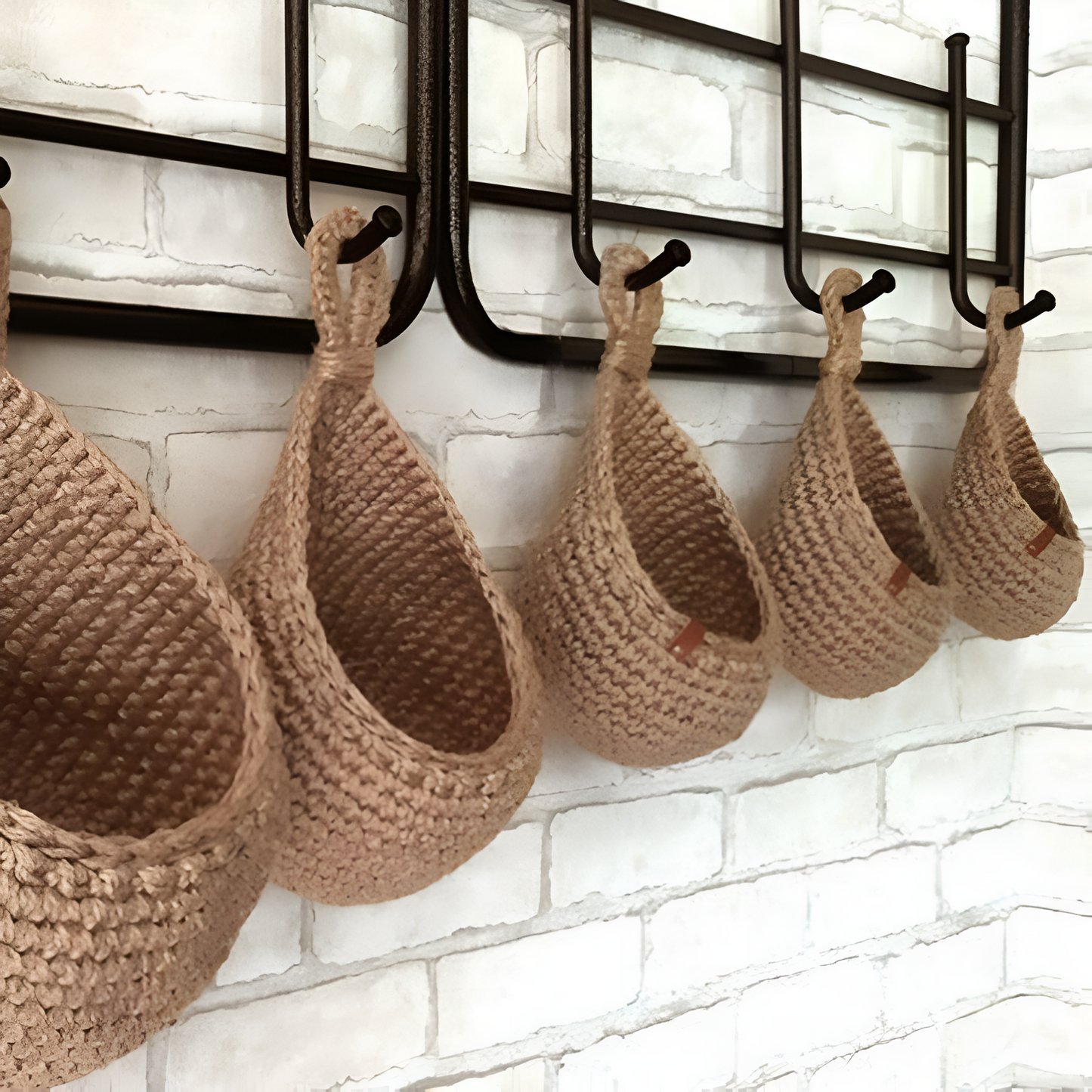 Bora Boho Hangmand - Handgeweven Jute, Duurzaam Design 5