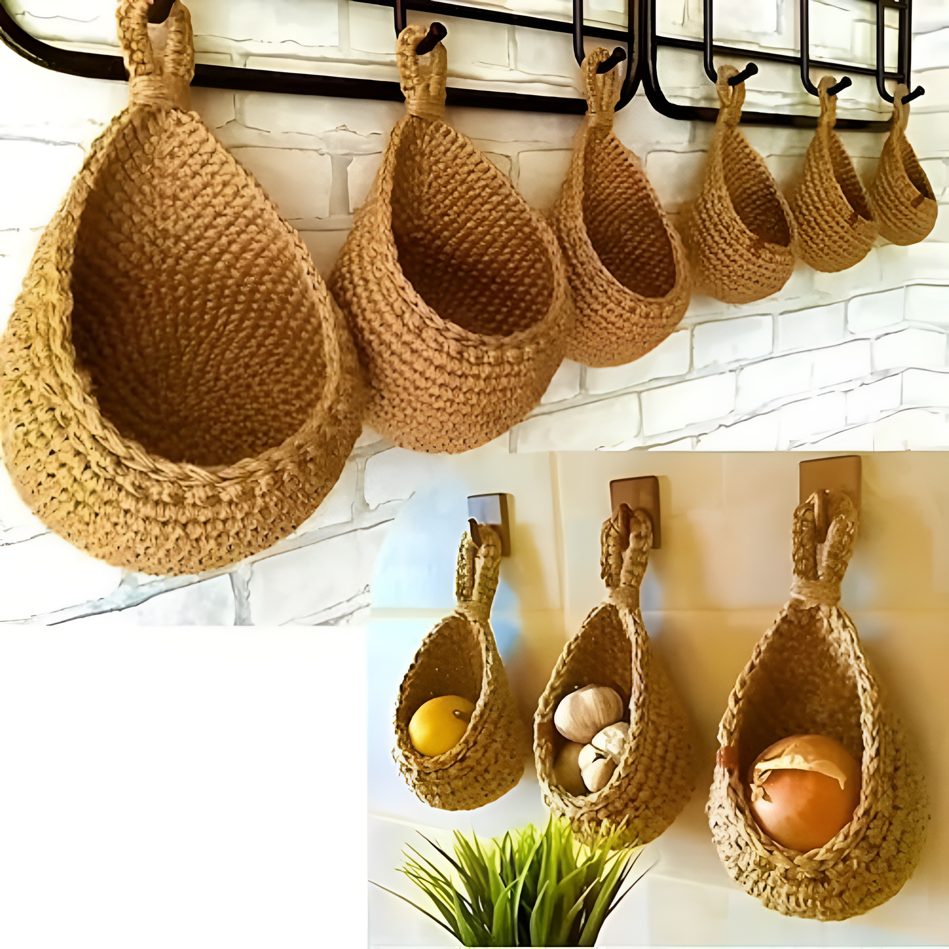 Bora Boho Hangmand - Handgeweven Jute, Duurzaam Design 6