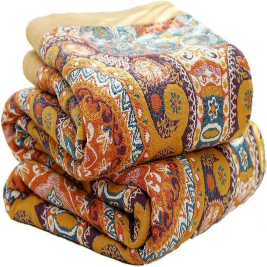 Boreal Boho Deken - Omkeerbaar Katoen, Stijlvol en Comfortabel 0