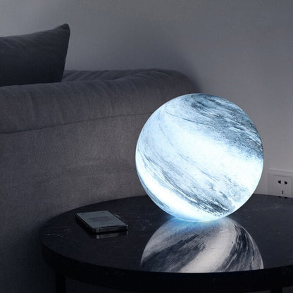 Boreas Tafellamp - Glaslook Met Wervelpatroon, Drie Kleurtemperaturen 3