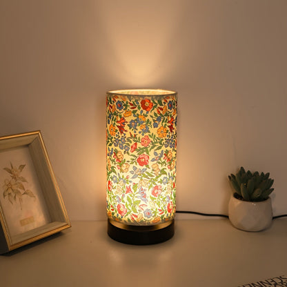 Bota Tafellamp - Gebloemde Stof, Vintage Nachtkast Lampje 4