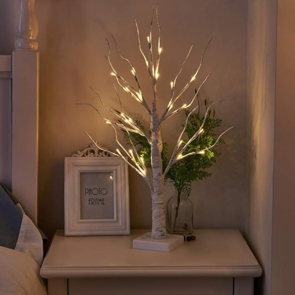 Boven Berkenboomdecor - LED Verlichting, USB Aangedreven 3
