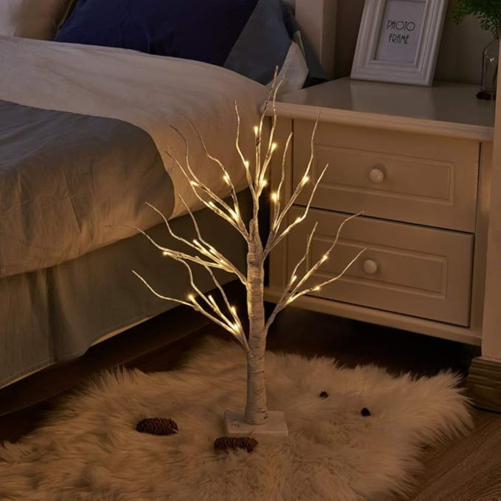 Boven Berkenboomdecor - LED Verlichting, USB Aangedreven 4