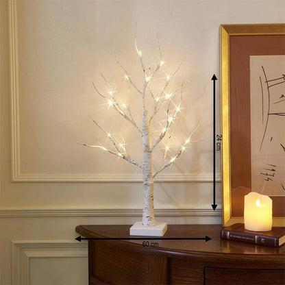 Boven Berkenboomdecor - LED Verlichting, USB Aangedreven 5