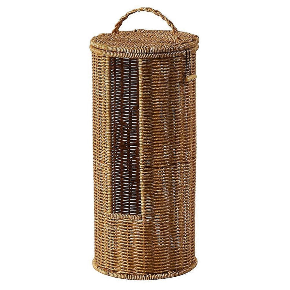 RopeNestRoll™ – Gevlochten Toiletrolhouder Vrijstaand – Rustieke Badkamer Organizer