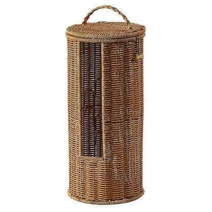 RopeNestRoll™ – Gevlochten Toiletrolhouder Vrijstaand – Rustieke Badkamer Organizer
