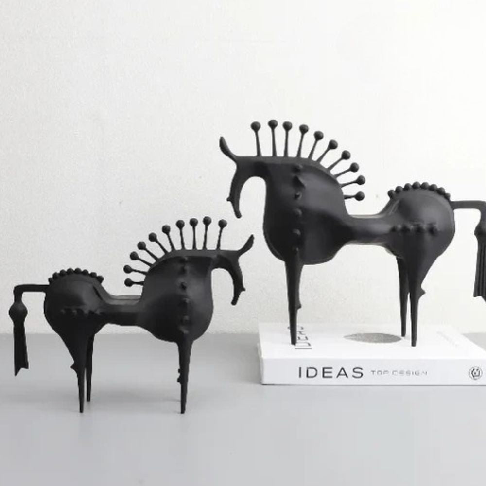 Bram Metal Sculpture - Hoogwaardig Metaal, Abstract Paard 1