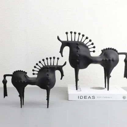 Bram Metal Sculpture - Hoogwaardig Metaal, Abstract Paard 1