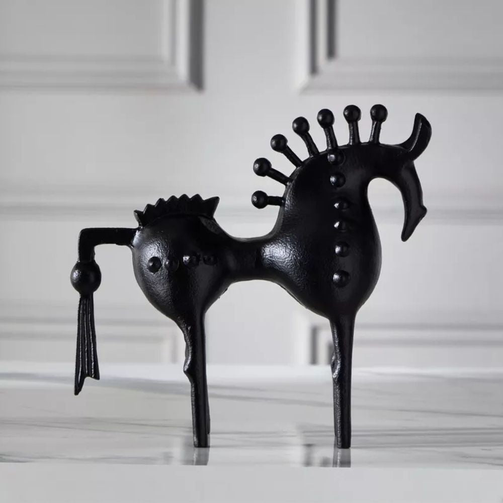 Bram Metal Sculpture - Hoogwaardig Metaal, Abstract Paard 2