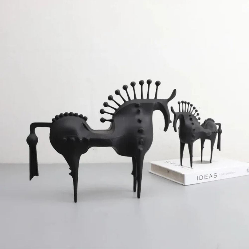 Bram Metal Sculpture - Hoogwaardig Metaal, Abstract Paard 3
