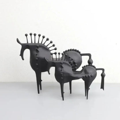 Bram Metal Sculpture - Hoogwaardig Metaal, Abstract Paard 5
