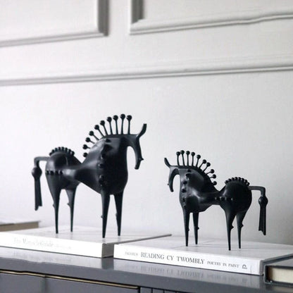 Bram Metal Sculpture - Hoogwaardig Metaal, Abstract Paard 7