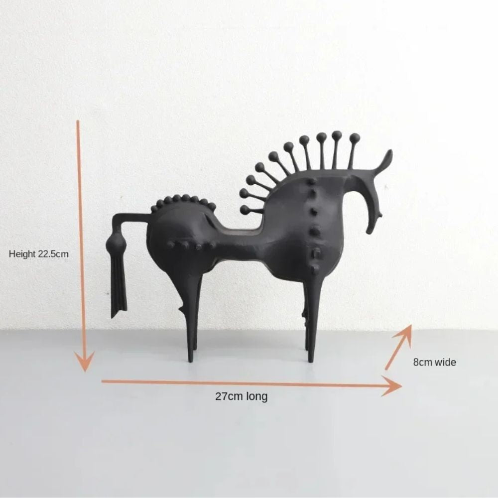 Bram Metal Sculpture - Hoogwaardig Metaal, Abstract Paard 9