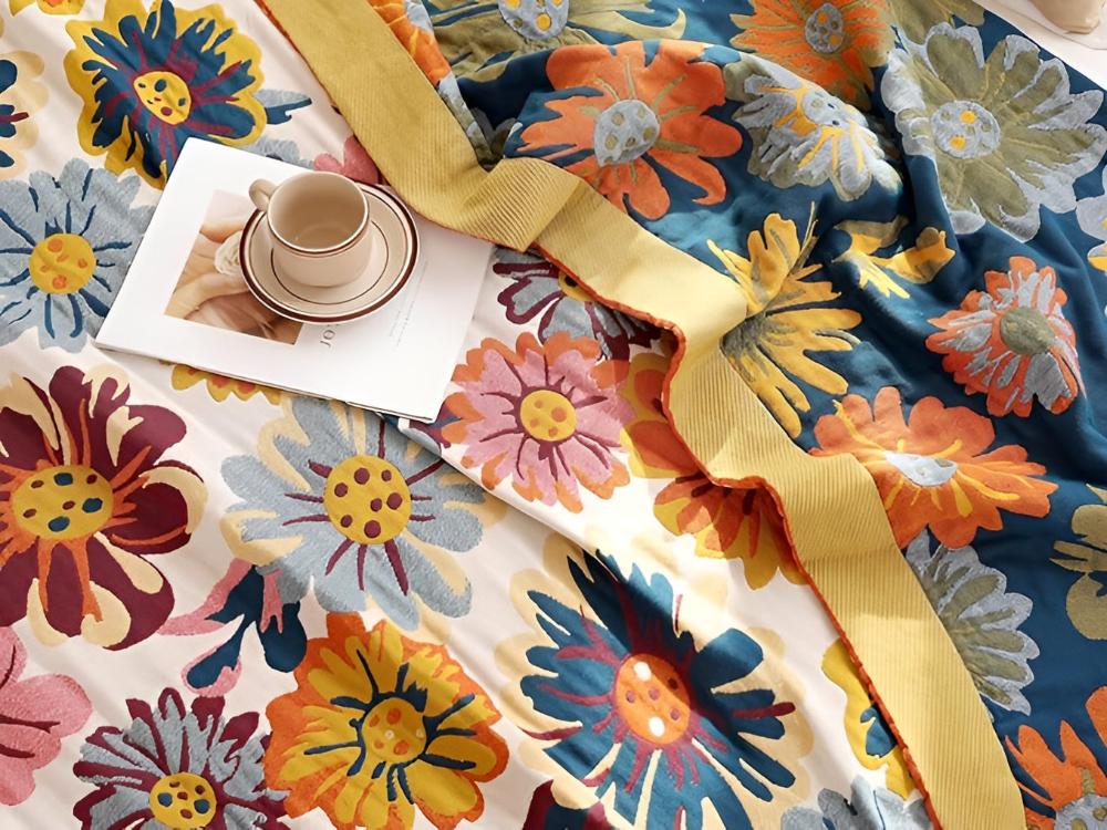 Brielle Deken - 100% Organisch Katoen, Reversibel Design 2