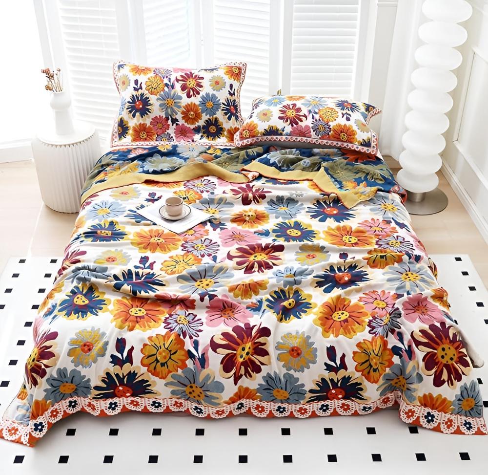Brielle Deken - 100% Organisch Katoen, Reversibel Design 6
