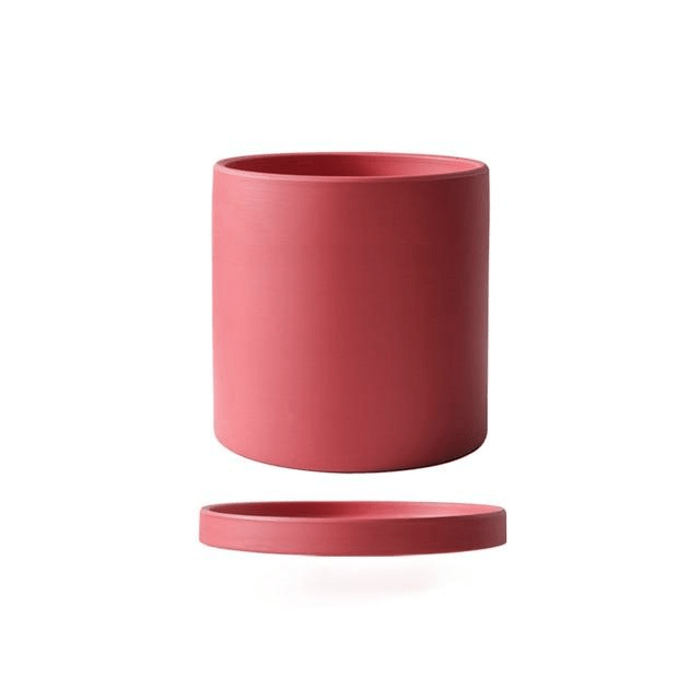 TerraNest™ – Tijdloze Keramische Bloempot met Schotel – Elegante Plantenpot Voor Binnen