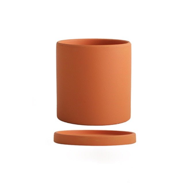 TerraNest™ – Tijdloze Keramische Bloempot met Schotel – Elegante Plantenpot Voor Binnen