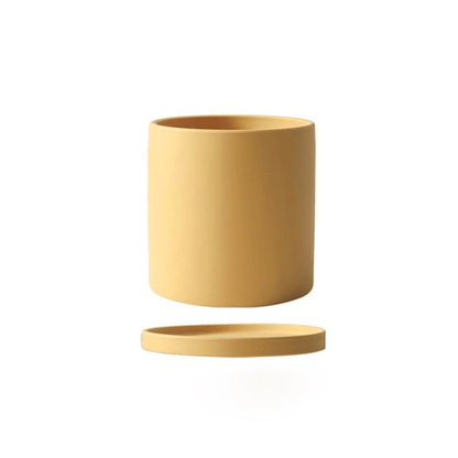 TerraNest™ – Tijdloze Keramische Bloempot met Schotel – Elegante Plantenpot Voor Binnen