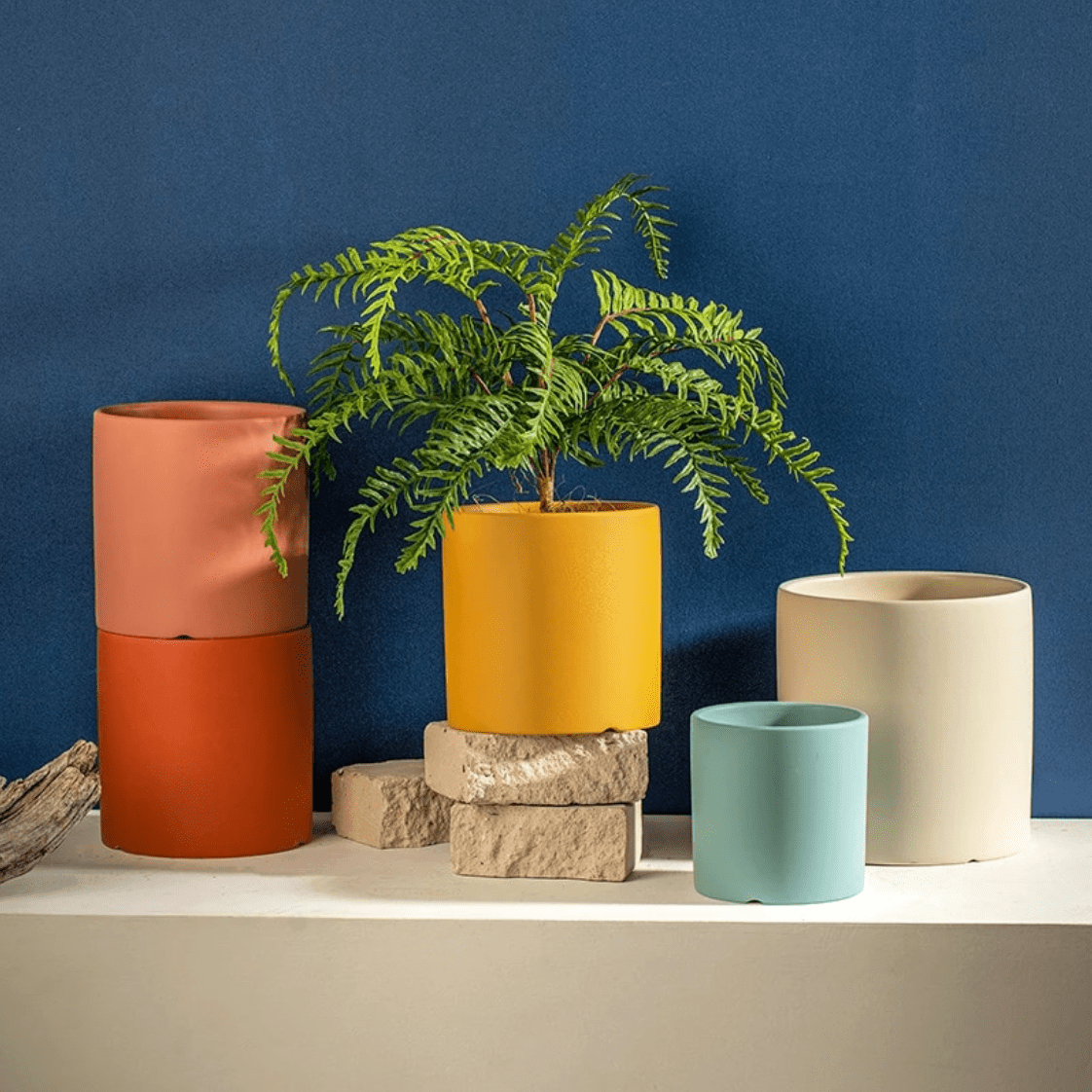 TerraNest™ – Tijdloze Keramische Bloempot met Schotel – Elegante Plantenpot Voor Binnen