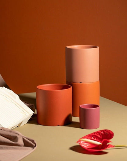 TerraNest™ – Tijdloze Keramische Bloempot met Schotel – Elegante Plantenpot Voor Binnen