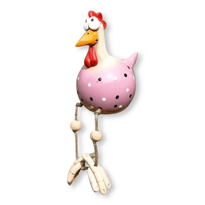 ChickCharm™ – Vrolijk Kipbeeldje met Grote Ogen – Tuin Decoratie Beeld