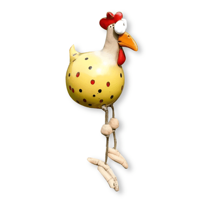 ChickCharm™ – Vrolijk Kipbeeldje met Grote Ogen – Tuin Decoratie Beeld