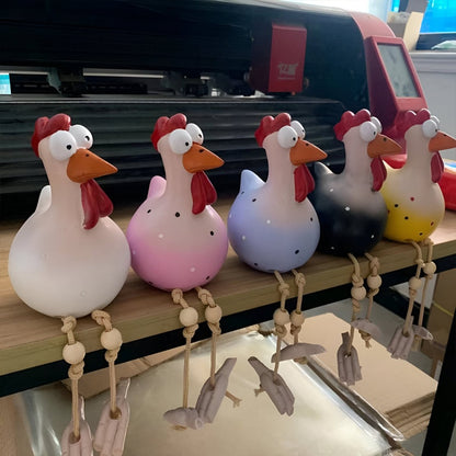 ChickCharm™ – Vrolijk Kipbeeldje met Grote Ogen – Tuin Decoratie Beeld