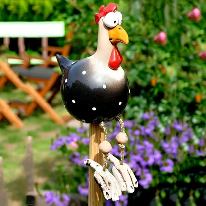 ChickCharm™ – Vrolijk Kipbeeldje met Grote Ogen – Tuin Decoratie Beeld