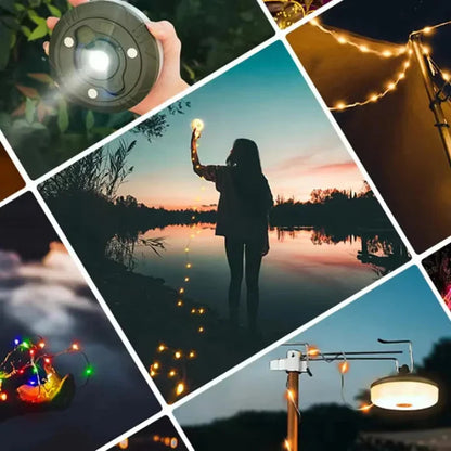 Caleo Campinglamp - 4-in-1 LED met RGB Lichtketting en Powerbank 7