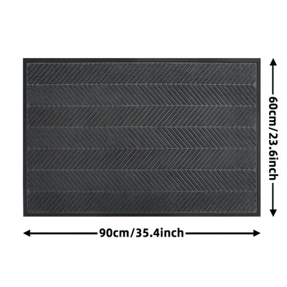 Caleo Deurmat - Antislip, Duurzaam Chevron Design 0
