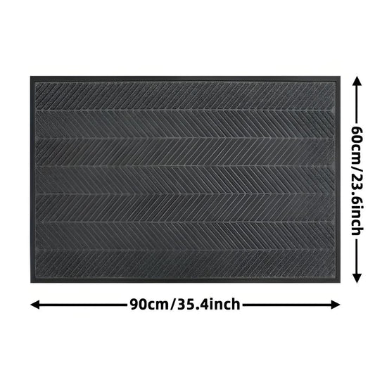 Caleo Deurmat - Antislip, Duurzaam Chevron Design 0