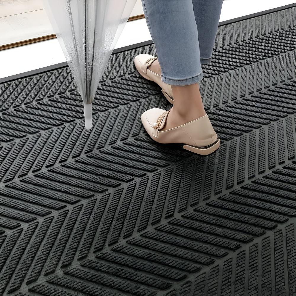 Caleo Deurmat - Antislip, Duurzaam Chevron Design 1