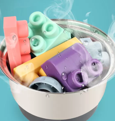 BuildiBlox™ – Zachte Siliconen Bouwstenen – Educatief Speelplezier Baby’s