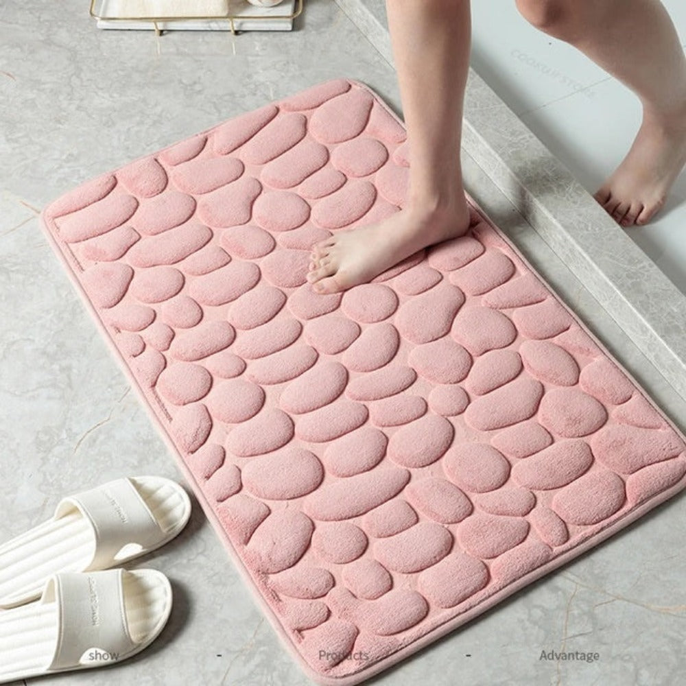 Cascadia Douchemat Antislip - Katoen, Snelle Waterabsorptie, Grote Badmat 3