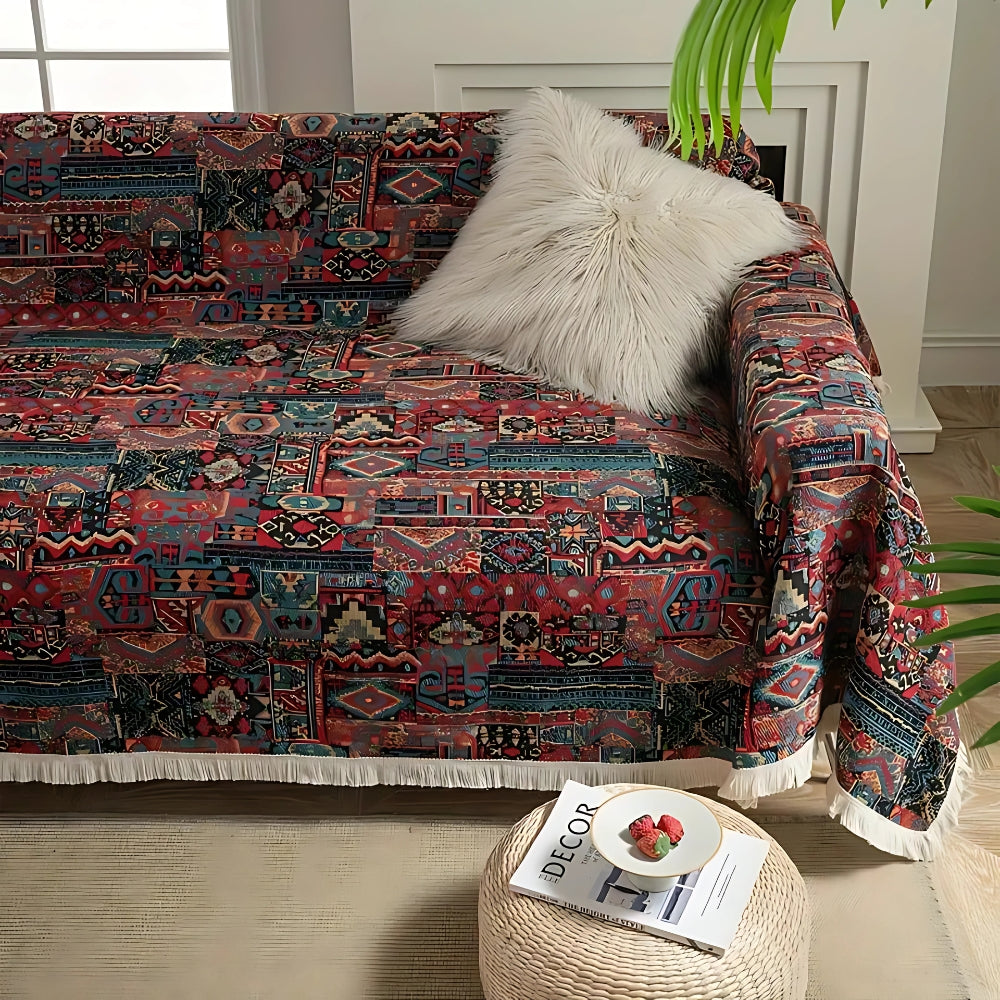 Cassandra Bankhoes - Geweven Chenille, Vintage Charme 0