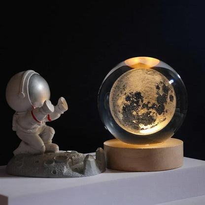 Celestio Sfeerlamp - 3D Gegraveerd, Warm Wit LED 0