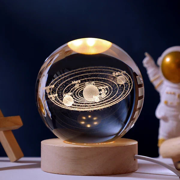 Celestio Sfeerlamp - 3D Gegraveerd, Warm Wit LED 1