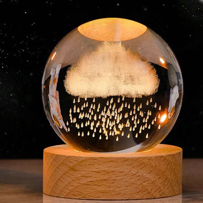 Celestio Sfeerlamp - 3D Gegraveerd, Warm Wit LED 10