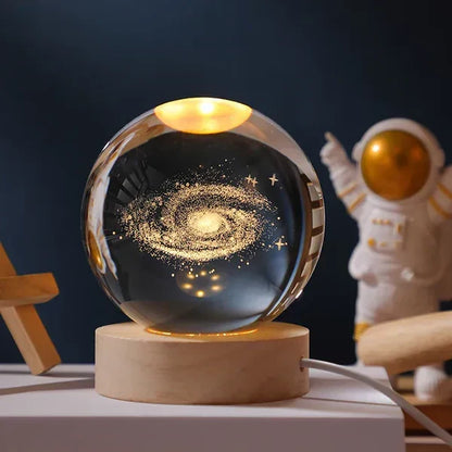Celestio Sfeerlamp - 3D Gegraveerd, Warm Wit LED 2