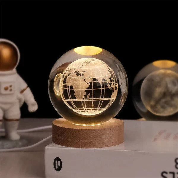 Celestio Sfeerlamp - 3D Gegraveerd, Warm Wit LED 4
