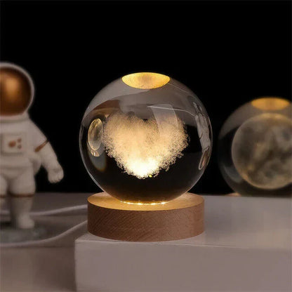 Celestio Sfeerlamp - 3D Gegraveerd, Warm Wit LED 6