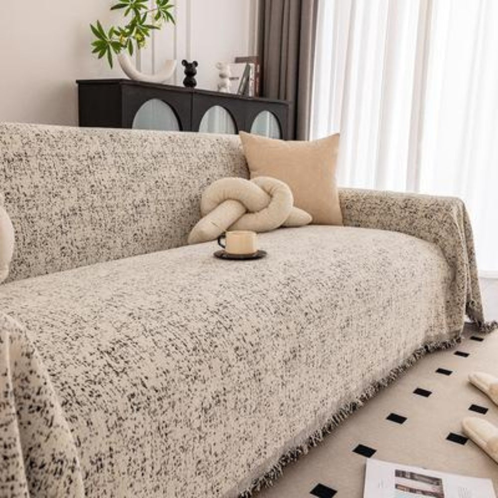 Cenara Bankhoes - Chenille, Spikkeld Patroon, Machinewasbaar 2