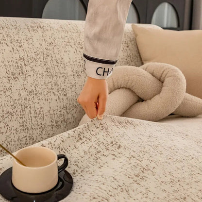 Cenara Bankhoes - Chenille, Spikkeld Patroon, Machinewasbaar 6