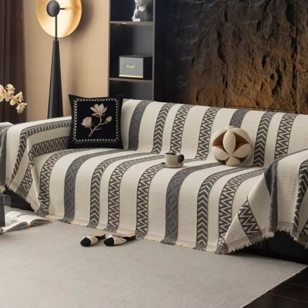 Cero Sofa Cover - Chenille, Chevron Patroon 1
