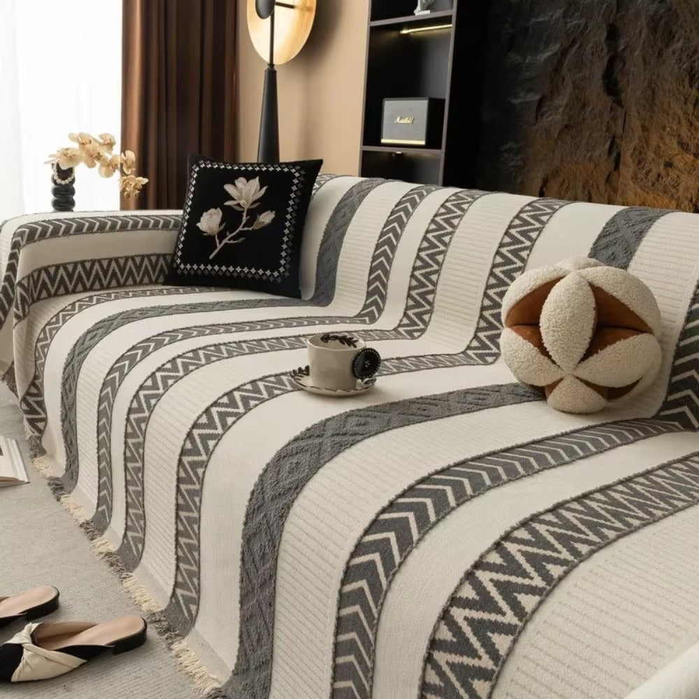 Cero Sofa Cover - Chenille, Chevron Patroon 5