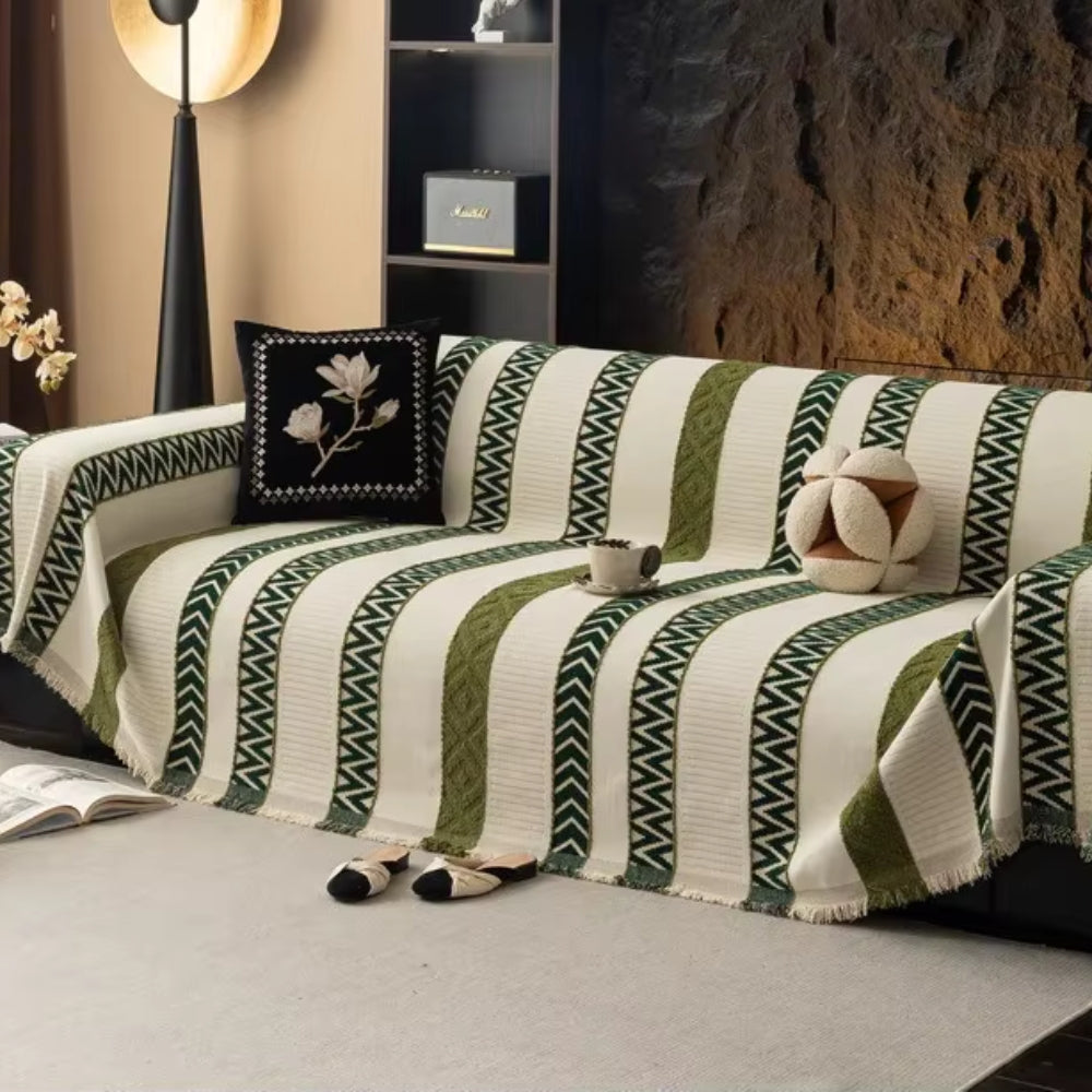 Cero Sofa Cover - Chenille, Chevron Patroon 6