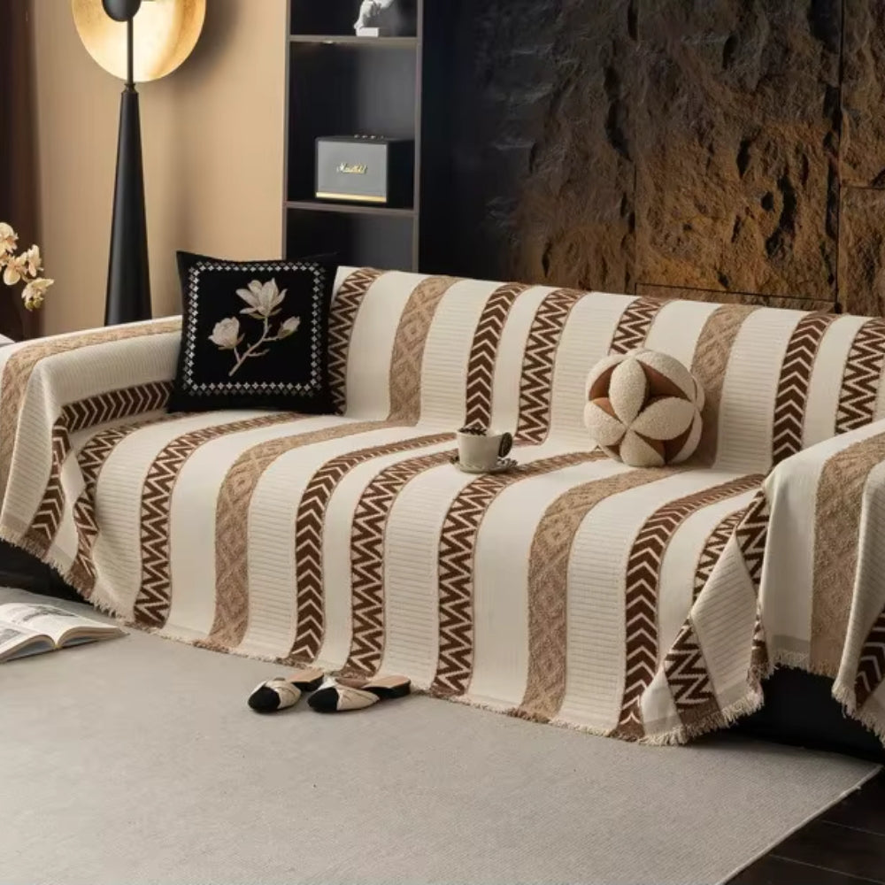 Cero Sofa Cover - Chenille, Chevron Patroon 8