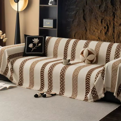 Cero Sofa Cover - Chenille, Chevron Patroon 8