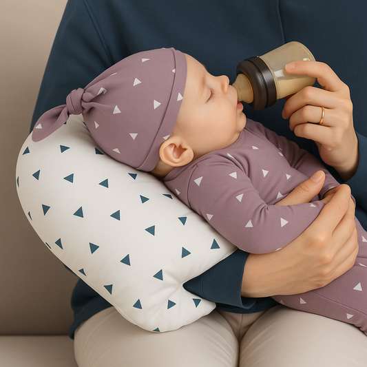 SnuggleArm™ – Comfortabel Baby Voedingskussen – Zachte Armsteun voor Ouders